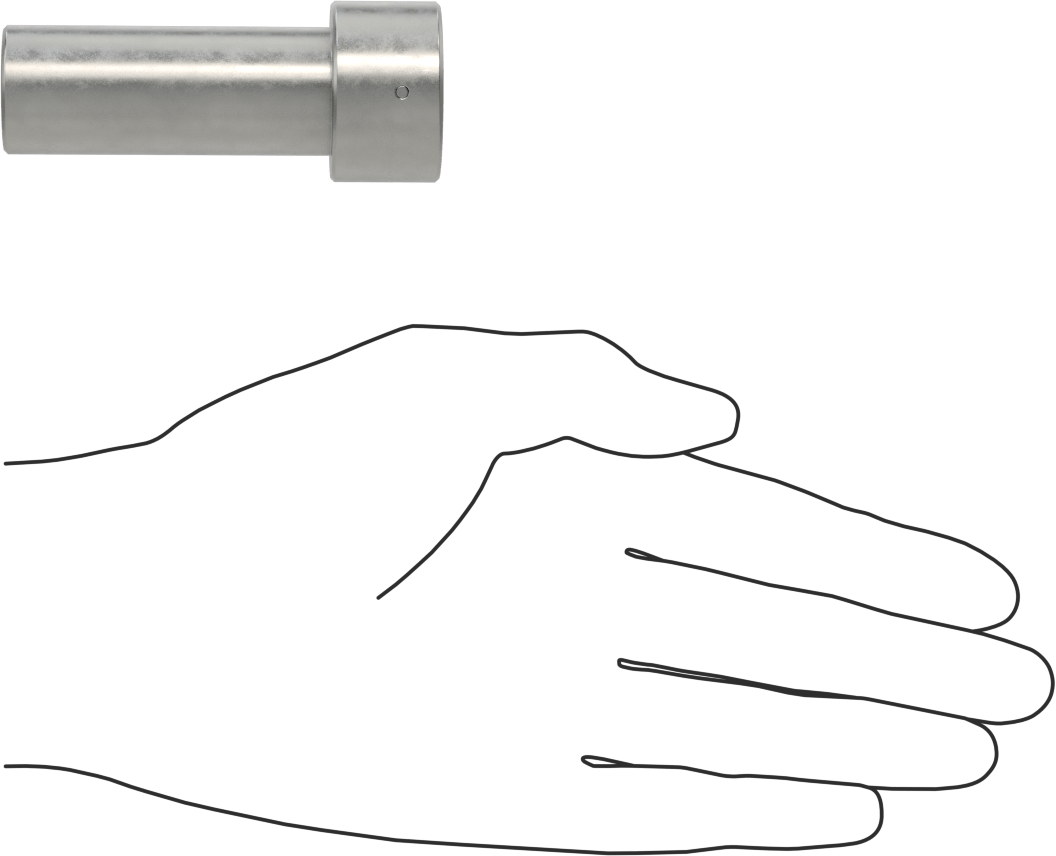 Anahtar Soketi, 4-Pin, 3/8" Tahrik, 7/8" Boyut, 3" Uzunluk, 0,469"-32 Somun için