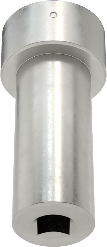 Anahtar Soketi, 4-Pin, 3/8" Kare Tahrik, 1" Boyut, 3" Uzunluk, 0,586"-32 Somun için