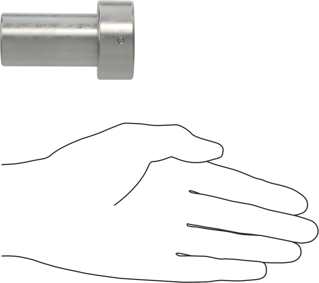 Anahtar Soketi, 4-Pin, 3/8" Tahrik, 1-3/8" Boyut, 3" Uzunluk, 0,781"-32 Somun için