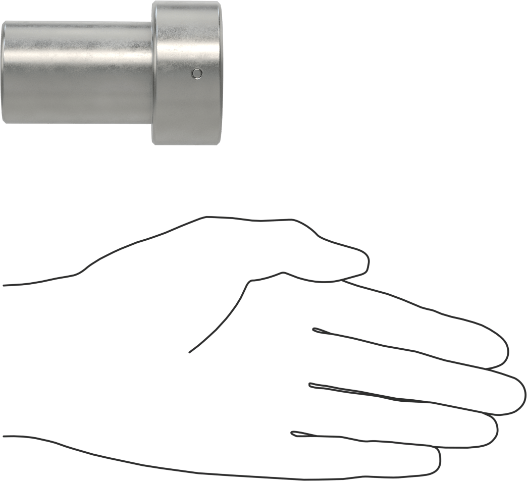 Anahtar Soketi, 4-Pin, 3/8" Tahrik, 1-9/16" Boyut, 3" Uzunluk, 0,969"-32 Somun için