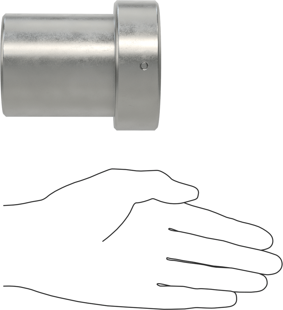 Anahtar Soketi, 4-Pin, 1/2" Tahrik, 2-11/16" Boyut, 4" Uzunluk, 1,967 inç - 18 somun için