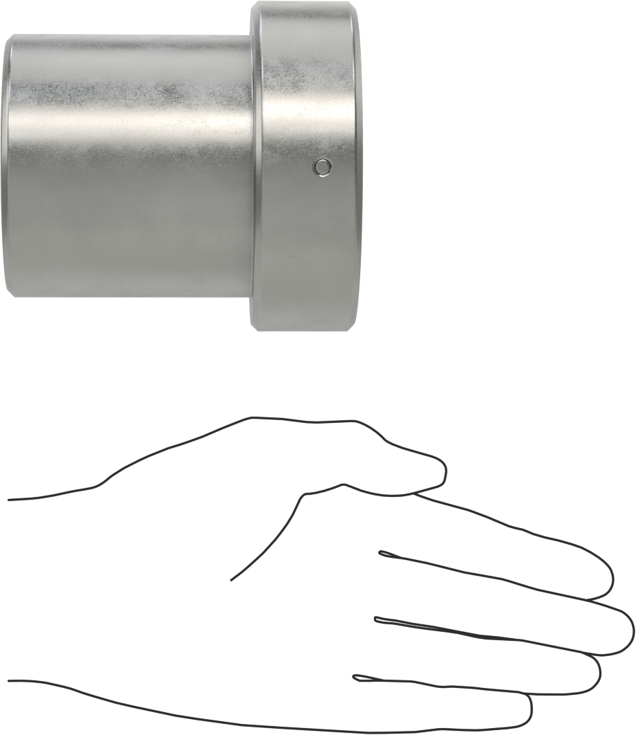 Anahtar Soketi, 4-Pin, 1/2" Tahrik, 3-5/32" Boyut, 4" Uzunluk, 2,360"-18 somun için