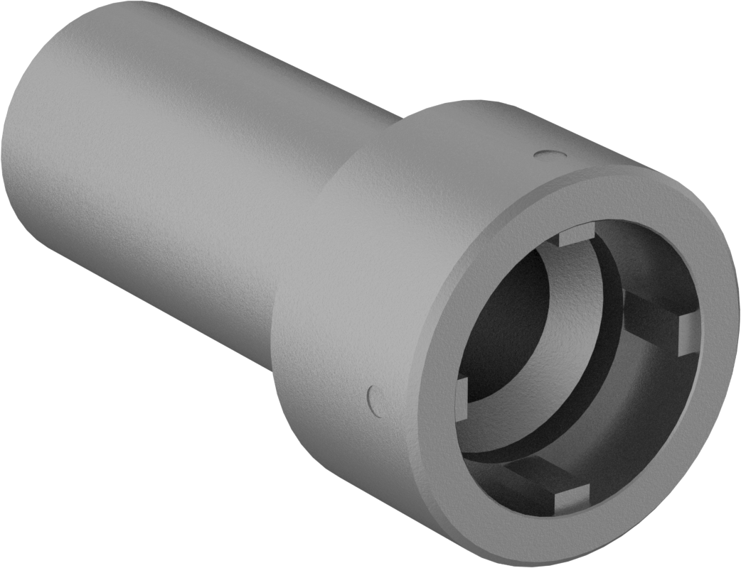 Anahtar Soketi, 4-Pin, 3/8" Kare Tahrik, 28 mm Boyut, 76 mm Uzunluk, M17 Somun için