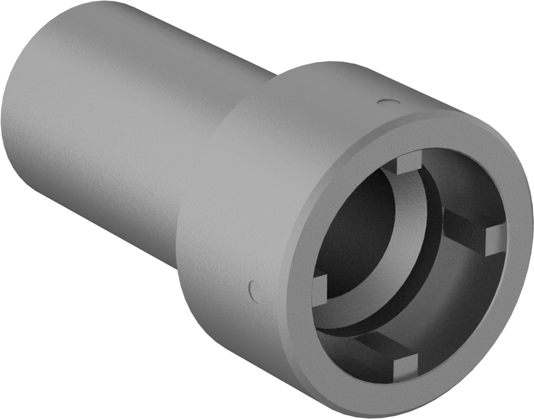 Anahtar Soketi, 4-Pin, 3/8" Kare Tahrik, 32 mm Boyut, 76 mm Uzunluk, M20 Somun için