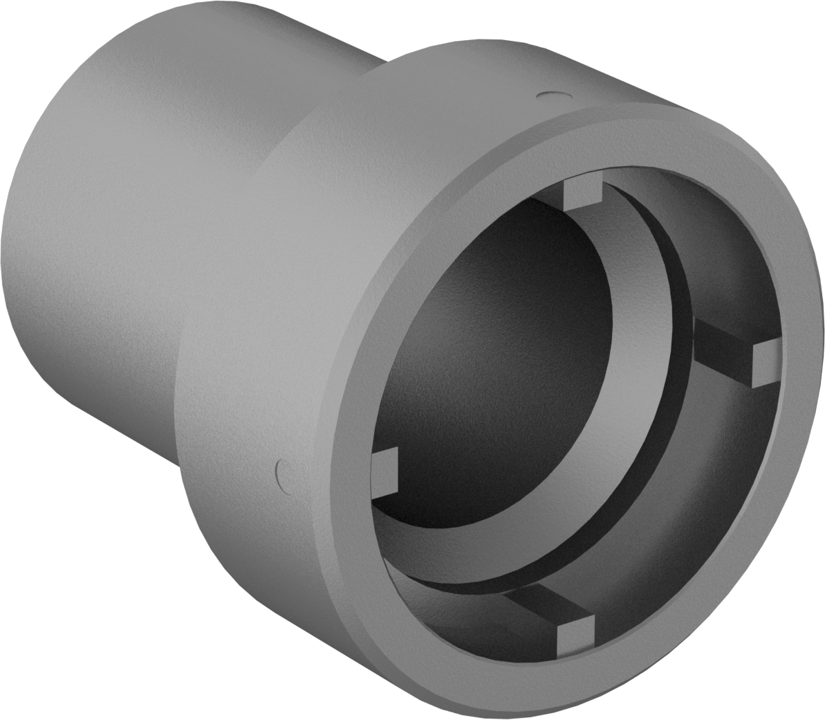 Anahtar Soketi, 4-Pin, 1/2" Kare Tahrik, 65 mm Boyut, 90 mm Uzunluk, M45 Somun için