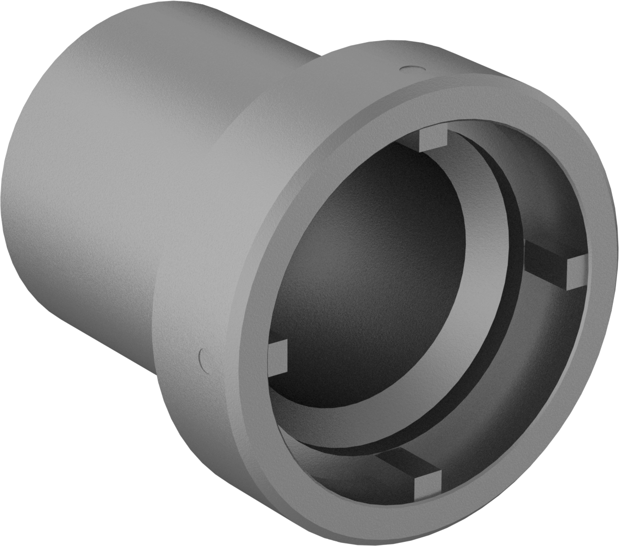 Anahtar Soketi, 4-Pin, 1/2" Kare Tahrik, 70 mm Boyut, 90 mm Uzunluk, M50 Somun için