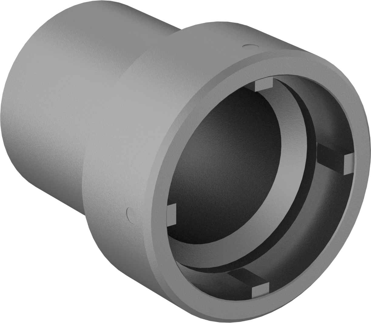 Anahtar Soketi, 4-Pin, 1/2" Kare Tahrik, 75 mm Boyut, 102 mm Uzunluk, M55 Somun için