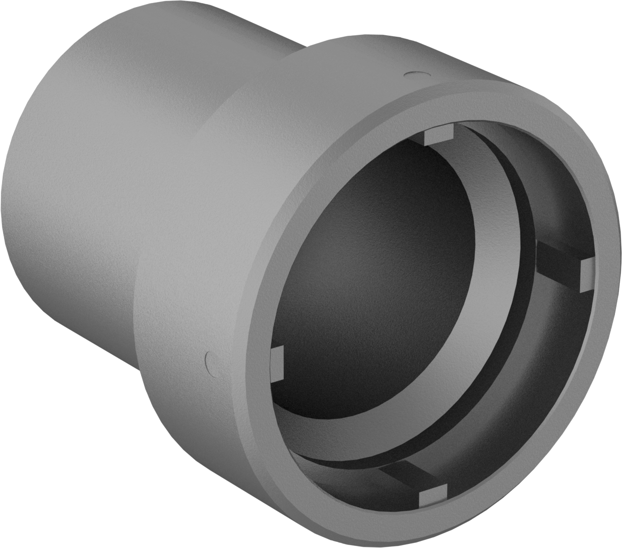 Anahtar Soketi, 4-Pin, 1/2" Kare Tahrik, 80 mm Boyut, 102 mm Uzunluk, M60 Somun için