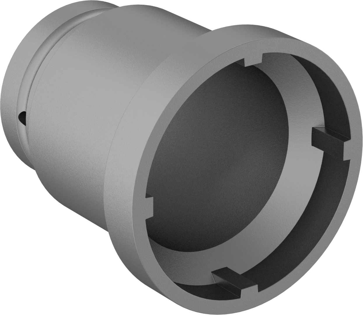 Anahtar Soketi, 4-Pin, 1" Kare Tahrik, 92 mm Boyut, 110 mm Uzunluk, M70 Somun için