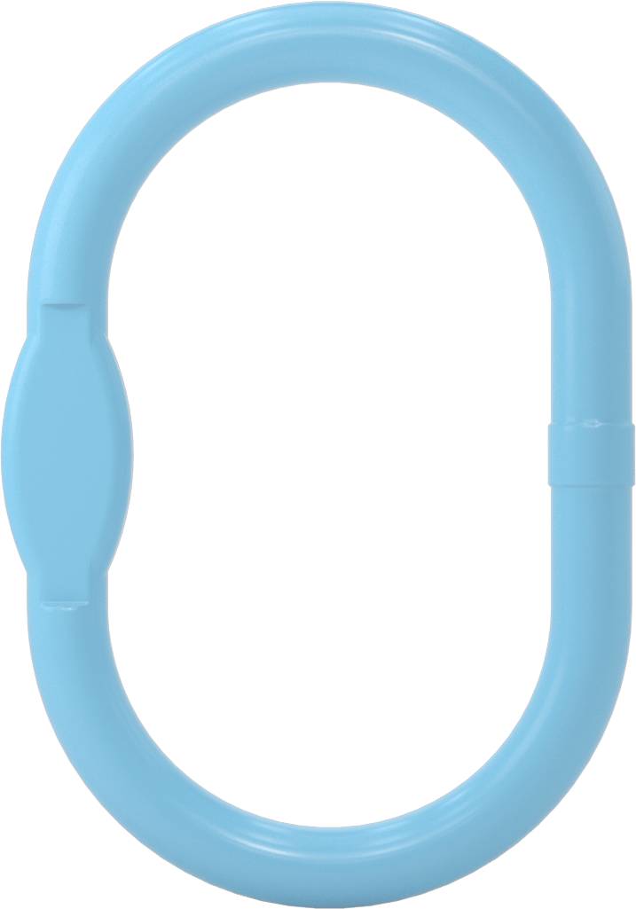 Oblong Chain Ring - for Lifting, for Grade 120 Chain, 9/32 Trade Size (1 Chain)