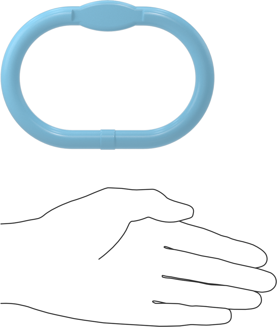 Oblong Chain Ring - for Lifting, for Grade 120 Chain, 9/32 Trade Size (1 Chain)