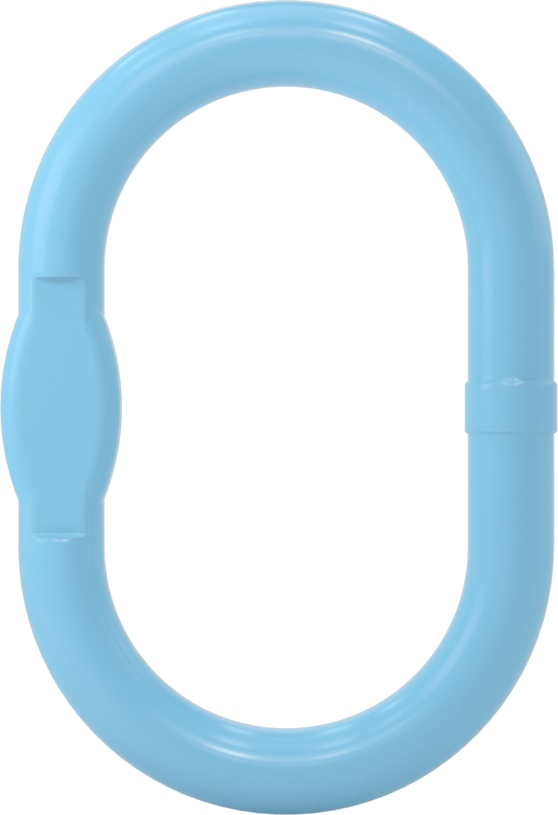 Oblong Chain Ring - for Lifting, for Grade 120 Chain, 1/2 Trade Size (1 Chain)