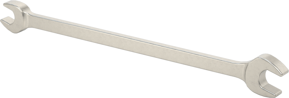 Korozyona Dayanıklı Açık Uçlu Anahtar, 6 mm x 7 mm Boyut, 5" Toplam Uzunluk