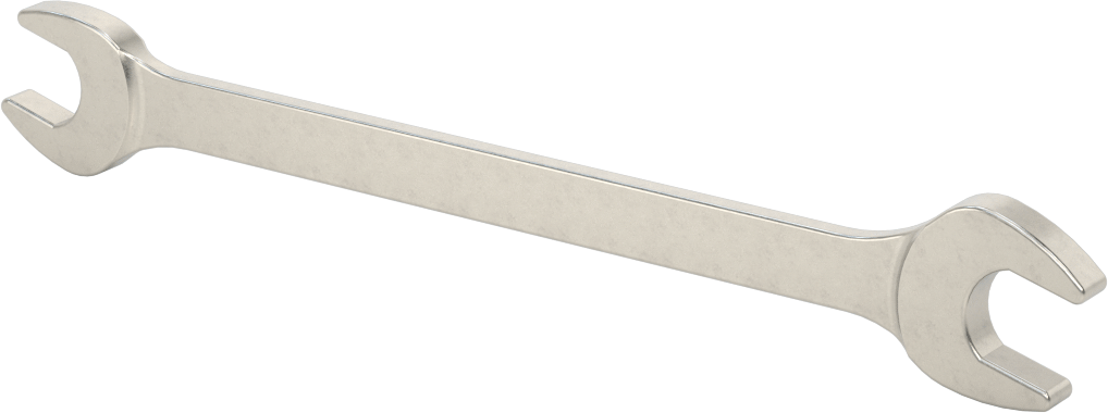 Korozyona Dayanıklı Açık Uçlu Anahtar, 12 mm x 13 mm Boyut, 7" Toplam Uzunluk