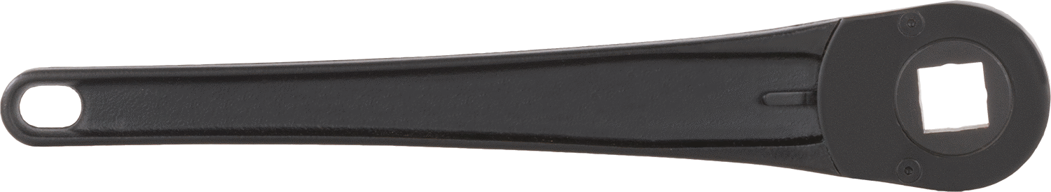 Demir Cırcırlı Kutu Anahtarı, 4 Noktalı Açıklıklarla, 1-1/8" Boyut, 16-1/2" Toplam Uzunluk