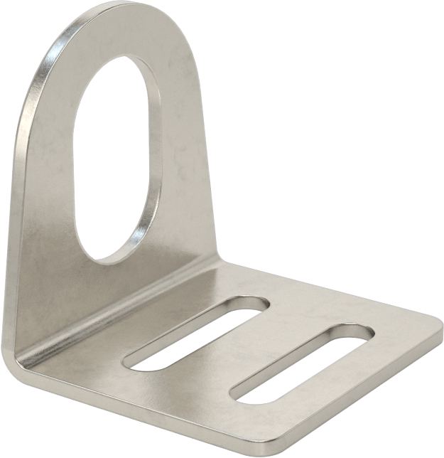 Sensör ve Anahtar Montaj Braketi, 16 mm Dış Çap için, 304 Paslanmaz Çelik, 38 mm x 35 mm x 38 mm