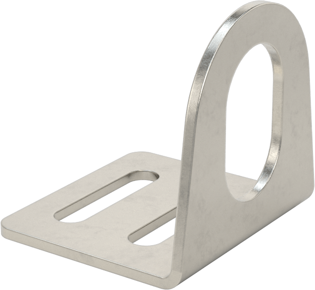 Sensör ve Anahtar Montaj Braketi, 16 mm Dış Çap için, 304 Paslanmaz Çelik, 38 mm x 35 mm x 38 mm