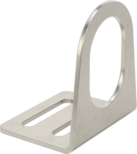 Sensör ve Anahtar Montaj Braketi, 24 mm dış çap için, 304 Paslanmaz Çelik, 45 mm x 35 mm x 51 mm