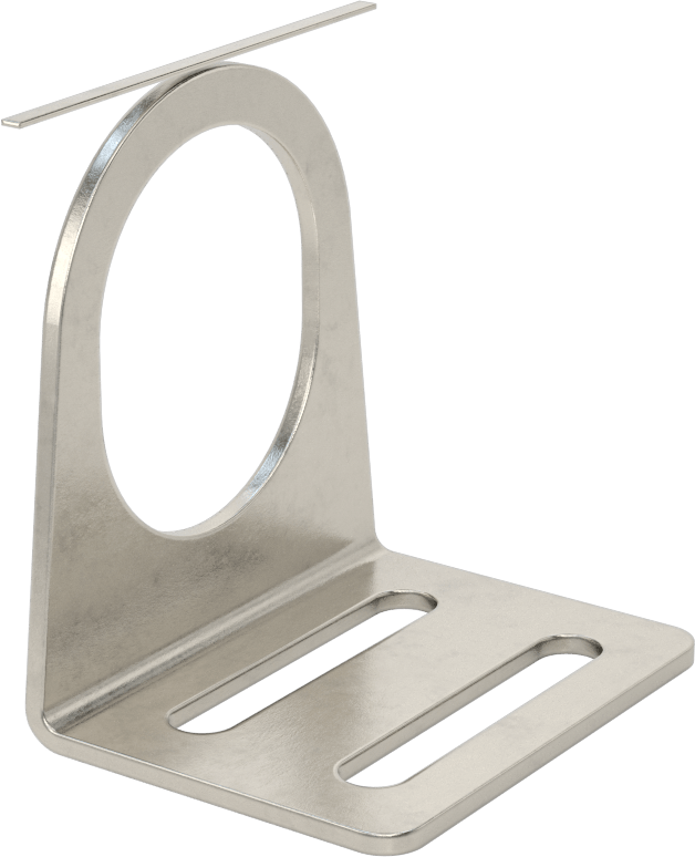 Sensör ve Anahtar Montaj Braketi, 36 mm dış çap için, 304 Paslanmaz Çelik, 57 mm x 45 mm x 64 mm