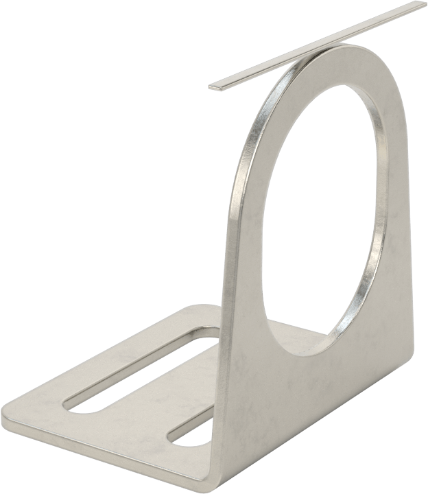 Sensör ve Anahtar Montaj Braketi, 36 mm dış çap için, 304 Paslanmaz Çelik, 57 mm x 45 mm x 64 mm