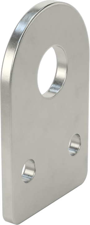 Sensör ve Anahtar Montaj Braketi, 12 mm Dış Çap için, 304 Paslanmaz Çelik, 32 mm x 49 mm