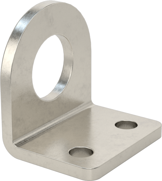 Sensör ve Anahtar Montaj Braketi, 16 mm Dış Çap için, 304 Paslanmaz Çelik, 32 mm x 25 mm x 33 mm