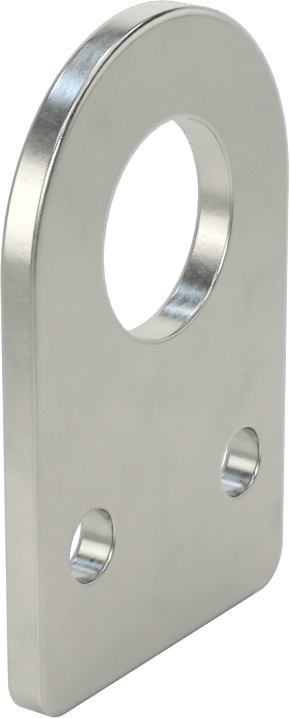 Sensör ve Anahtar Montaj Braketi, 16 mm Dış Çap için, 304 Paslanmaz Çelik, 32 mm x 49 mm
