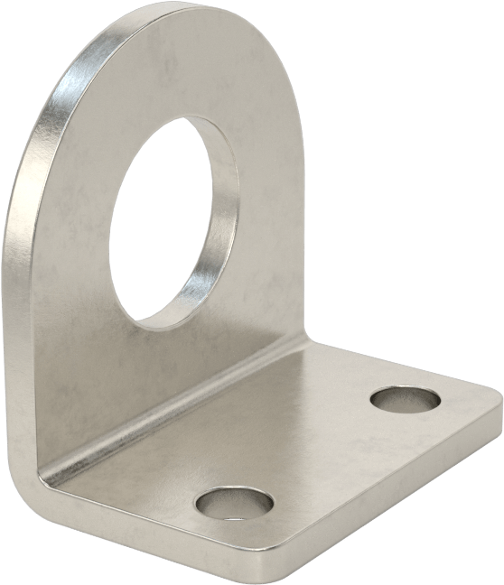 Sensör ve Anahtar Montaj Braketi, 18 mm Dış Çap için, 304 Paslanmaz Çelik, 38 mm x 25 mm x 39 mm