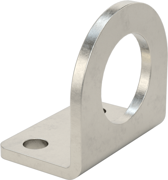 Sensör ve Anahtar Montaj Braketi, 22 mm Dış Çap için, 304 Paslanmaz Çelik, 38 mm x 25 mm x 39 mm