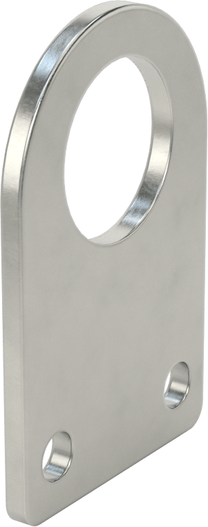 Sensör ve Anahtar Montaj Braketi, 22 mm Dış Çap için, 304 Paslanmaz Çelik, 38 mm x 58 mm