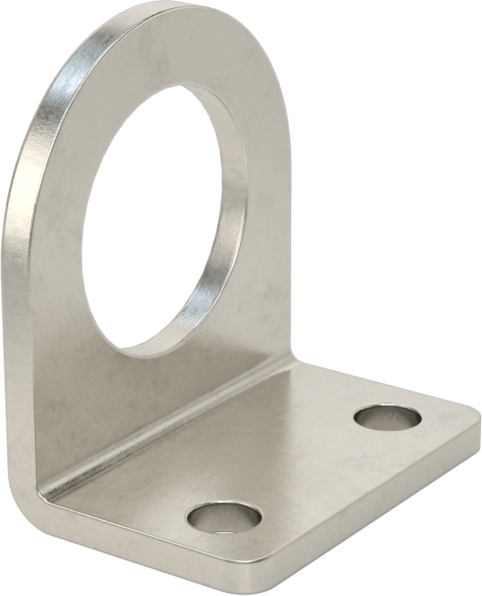 Sensör ve Anahtar Montaj Braketi, 24 mm dış çap için, 304 Paslanmaz Çelik, 38 mm x 25 mm x 39 mm