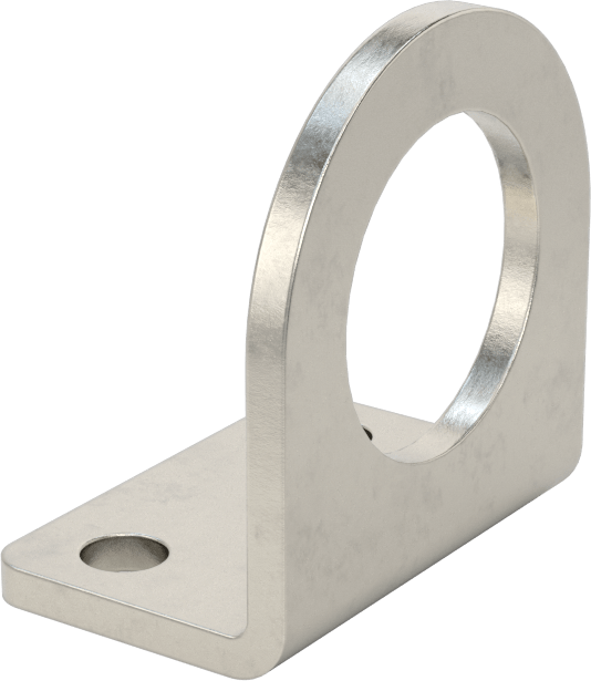 Sensör ve Anahtar Montaj Braketi, 24 mm dış çap için, 304 Paslanmaz Çelik, 38 mm x 25 mm x 39 mm