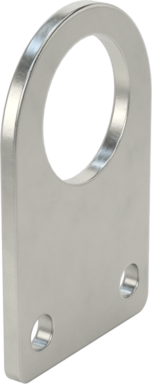 Sensör ve Anahtar Montaj Braketi, 24 mm dış çap için, 304 Paslanmaz Çelik, 38 mm x 58 mm