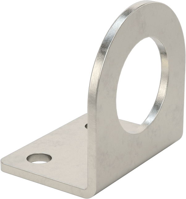 Sensör ve Anahtar Montaj Braketi, 30 mm Dış Çap için, 304 Paslanmaz Çelik, 51 mm x 38 mm x 54 mm