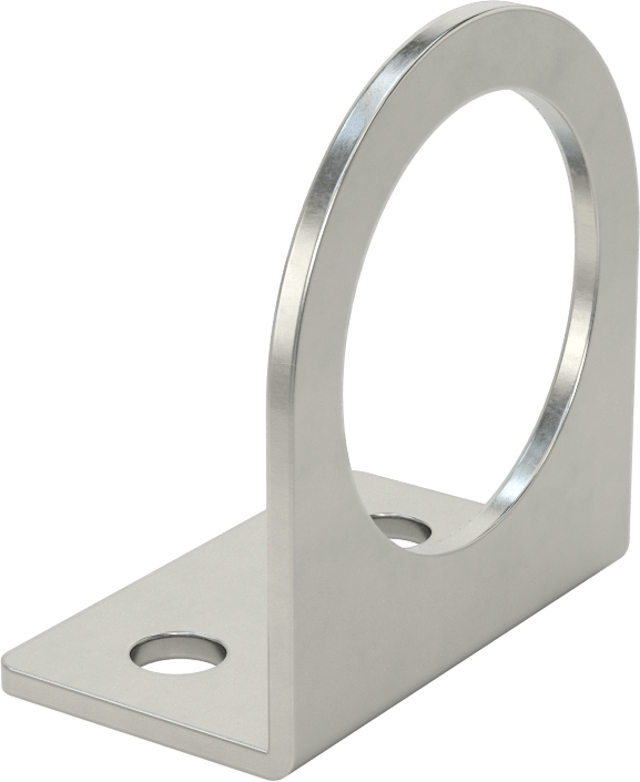 Sensör ve Anahtar Montaj Braketi, 47 mm Dış Çap için, 304 Paslanmaz Çelik, 64 mm x 38 mm x 70 mm