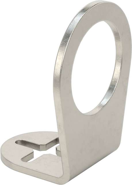 Sensör ve Anahtar Montaj Braketi, 30 mm Dış Çap için, 304 Paslanmaz Çelik, 30 mm x 35 mm x 56 mm
