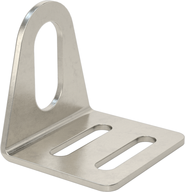 Sensör ve Anahtar Montaj Braketi, 12 mm Dış Çap için, 303 Paslanmaz Çelik, 38 mm x 35 mm x 38 mm