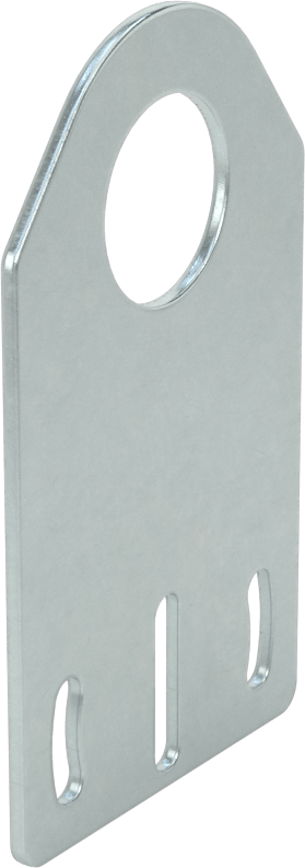 Sensör ve Anahtar Montaj Braketi, 18 mm Dış Çap için, Çinko Kaplı Çelik, 42 mm x 71 mm