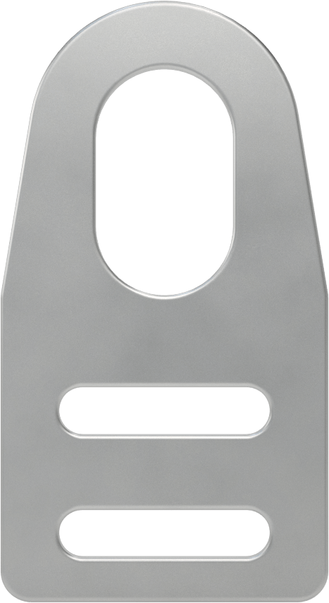 Sensör ve Anahtar Montaj Braketi, 16 mm Dış Çap için, 304 Paslanmaz Çelik, 38 mm x 70 mm