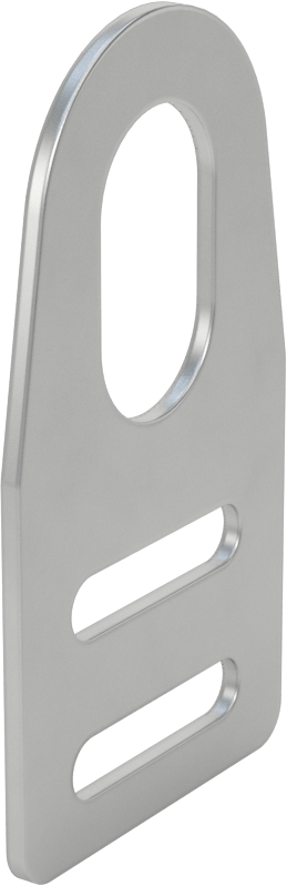 Sensör ve Anahtar Montaj Braketi, 16 mm Dış Çap için, 304 Paslanmaz Çelik, 38 mm x 70 mm