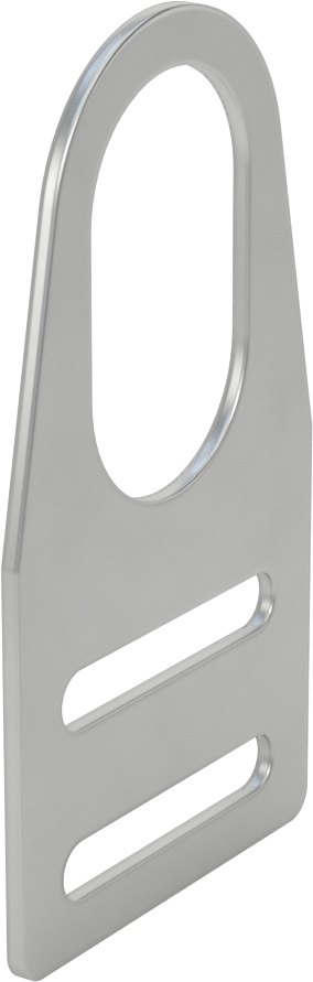 Sensör ve Anahtar Montaj Braketi, 30 mm Dış Çap için, 304 Paslanmaz Çelik, 57 mm x 105 mm