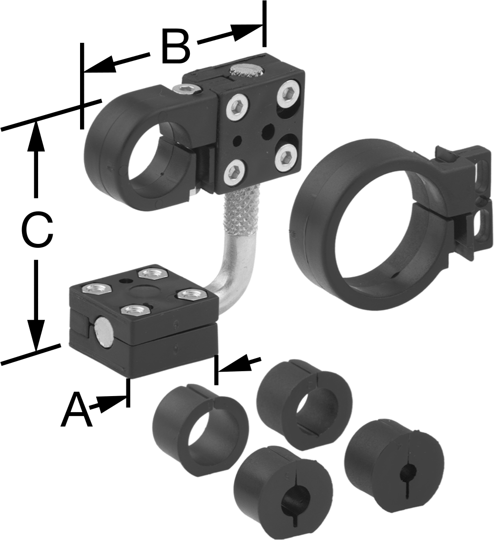 Shown with Included Adapters