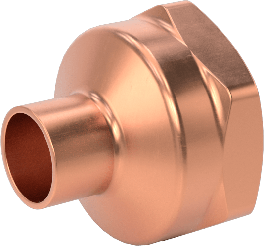 Bakır Boru için Lehim Bağlantılı Bağlantı Parçası, 3/8“ İç Çaplı Boru Dişi x 3/4” NPT Dişi Adaptör