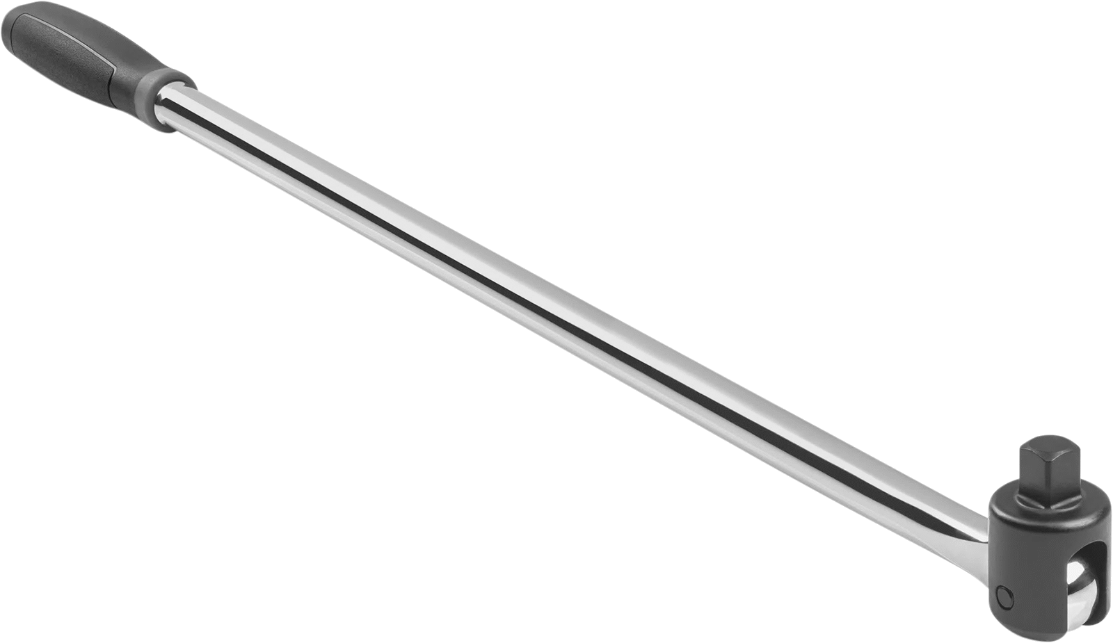 Esnek Başlıklı Anahtar Sapı, 1/2" Kare Tahrik, 25-3/4" Toplam Uzunluk, Krom Kaplama