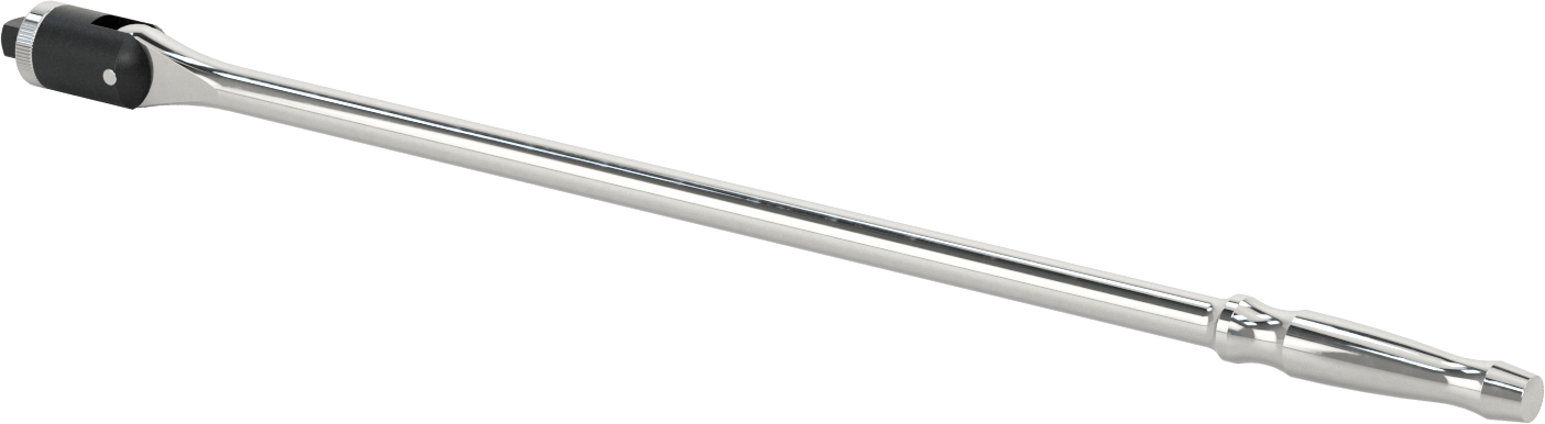 Esnek Başlıklı Anahtar Sapı, Cırcırlı, 1/2" Tahrik, 24" Toplam Uzunluk
