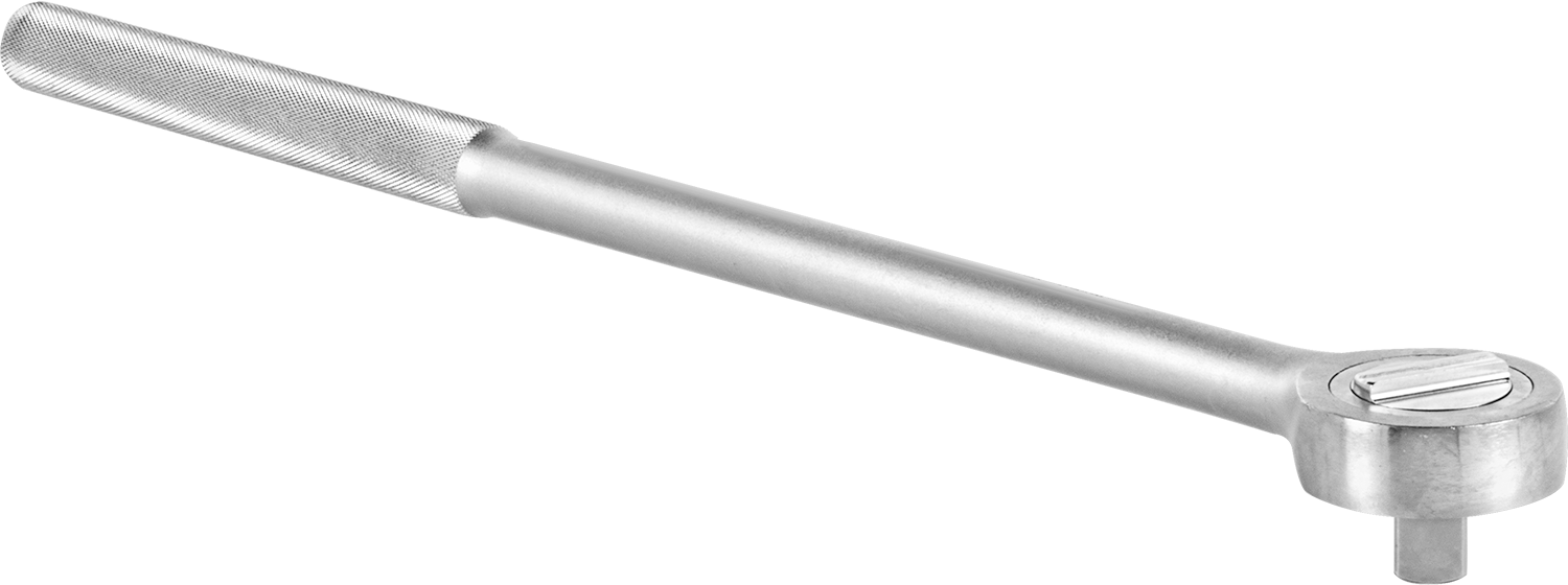 Cırcır Anahtarı, 3/4" Kare Tahrik, 24" Toplam Uzunluk, Krom Kaplama