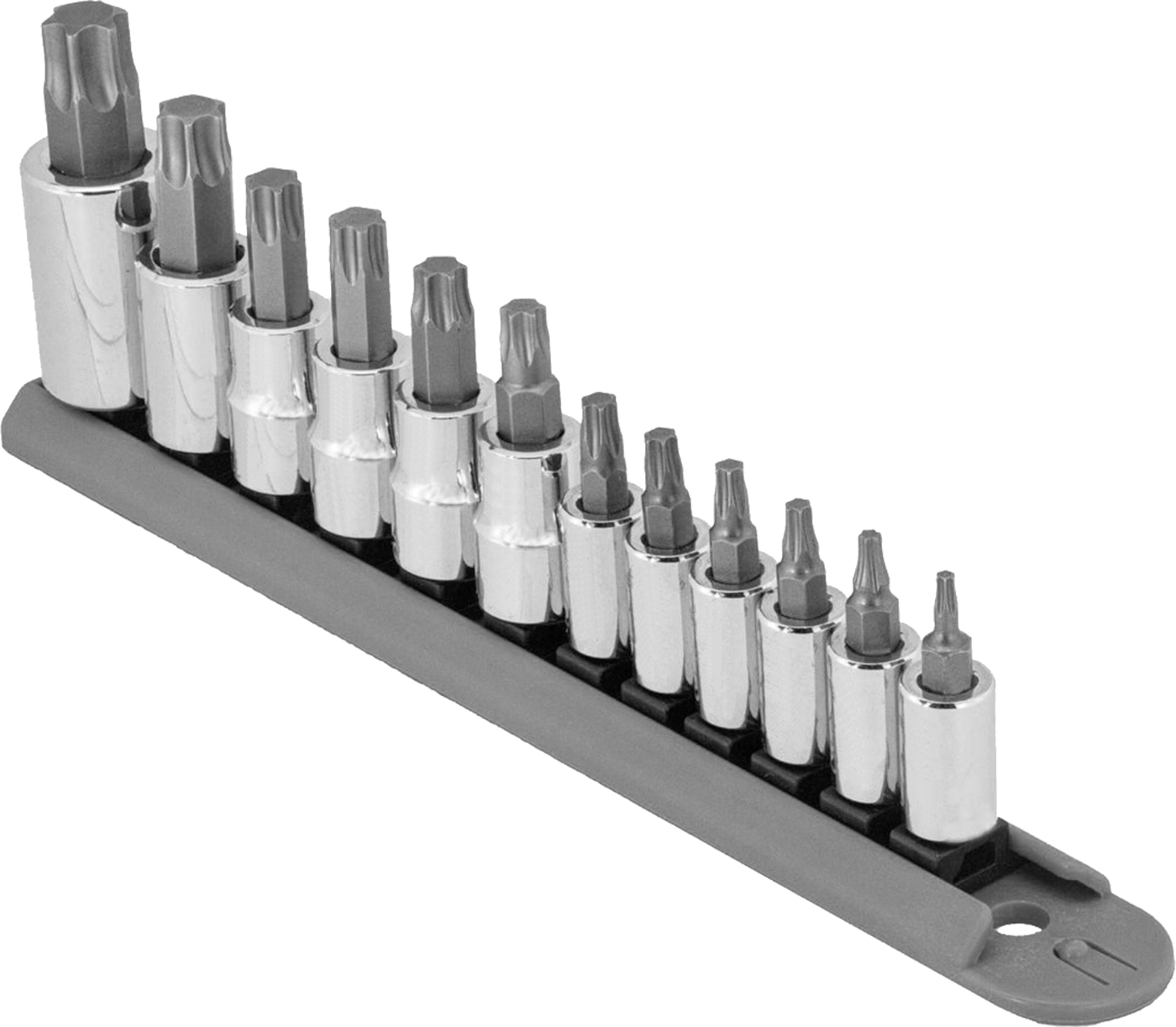 Torx Uçlu Soket Seti, 12 Parça, 1/4", 3/8“ ve 1/2” Kare Tırnak