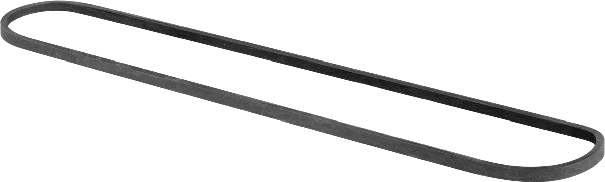 Hava Koşullarına Dayanıklı Lastik Bantlar, Anma Ölçüsü 117B, 1/8“ Genişlik x 7” Uzunluk, Siyah