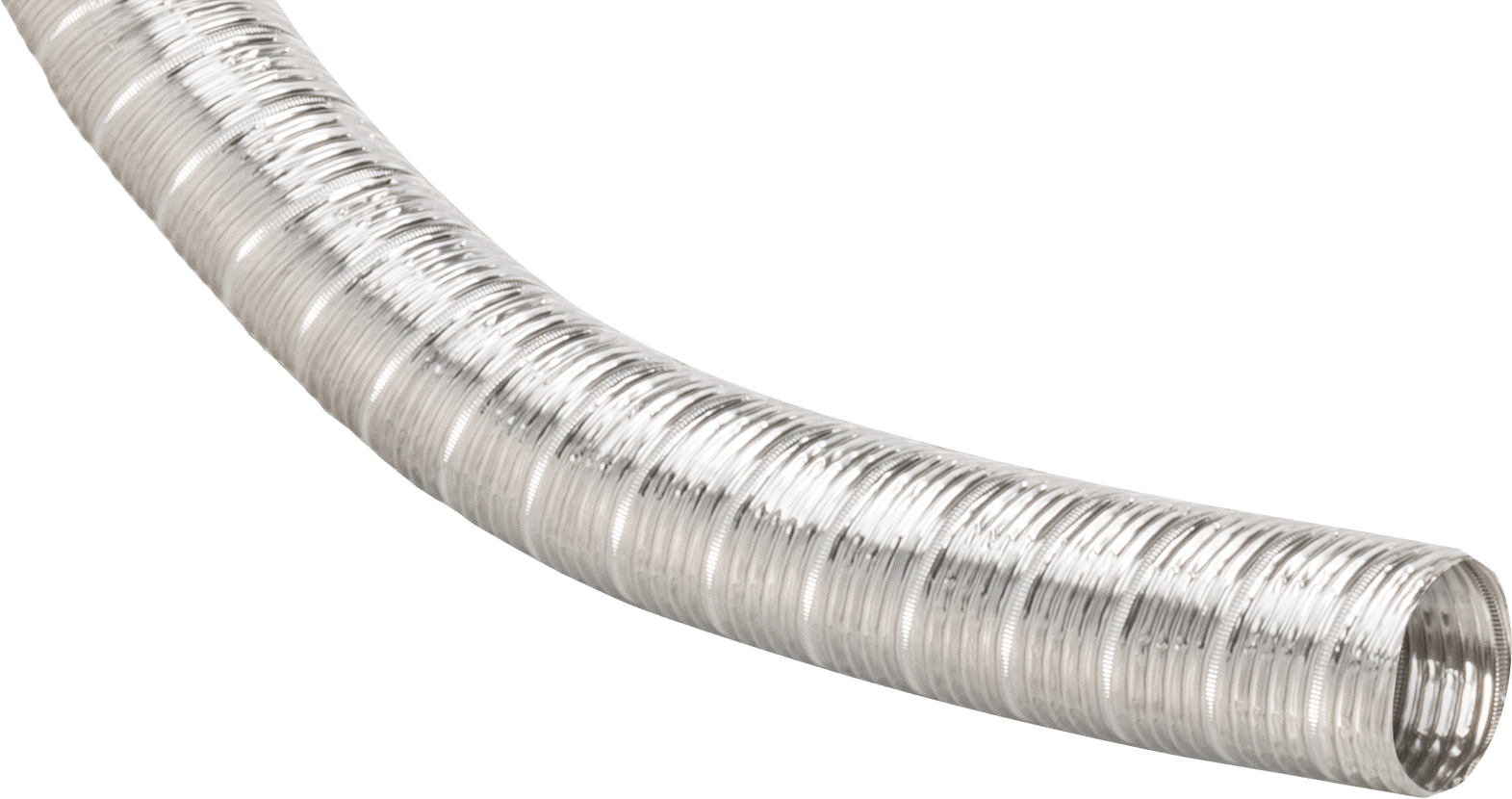 Hava için Bükme ve Sabitleme Metal Kanal Hortumu, 3" ID, 8 Fit Uzunluk