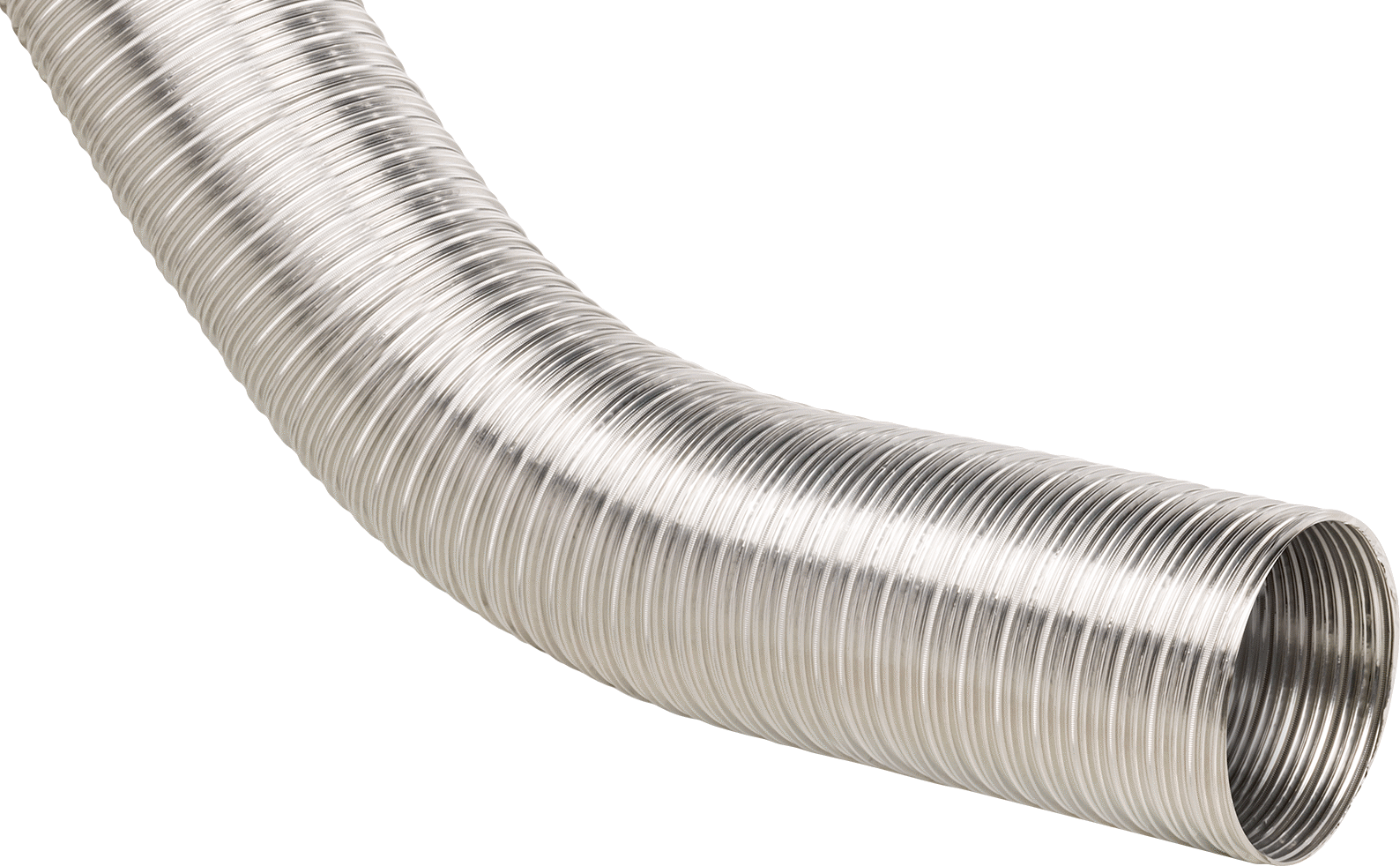 Hava için Bükme ve Sabitleme Metal Kanal Hortumu, 10" ID, 8 Fit Uzunluk